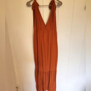 Abercrombie & Fitch Tie Strap Maxi Dress